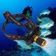 thumbnail image 1 of Luz de buceo, linterna de buceo 5000LM 5 luces de buceo Faro de buceo parte superior de la línea, 1 of 8