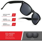 Polarized Sunglasses for Men Women Classic Vintage 80s Shades UV Protection Sun Glasses