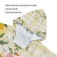 thumbnail image 5 of Kid Hooded Beach Towel Bath Poncho Towels Soft Absorbent Quick Dry for Boy Girl Flowers and Butterflies on Plaid S, 5 of 7