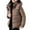 Coffee, variant on ZACPNCV Womens Quilted Puffer Jacket Hooded Long Sleeve Zip Up Winter Coat Lightweight Warm Jackets with Pockets