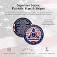 thumbnail image 3 of Stars and Stripes Alcoholics Anonymous Chip with 7th Step Prayer on Back Coin Capsule Included (Available in 1-50 Years), 3 of 4