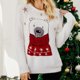 thumbnail image 3 of Suéter Suéteres básicos para mujer Patrón de oso casual Traje de vacaciones con cuello redondo (Blanco S) Ygjytge Blanco T S para Mujer, 3 of 6