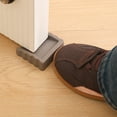 thumbnail image 4 of ZenCart 4Pcs Rubber Door Stopper Wedge Wall Protector Heavy Duty Anti-slip Windproof No Drilling Anti-collision Carpet Tile Concrete Wooden Floor Doorstop, 4 of 8