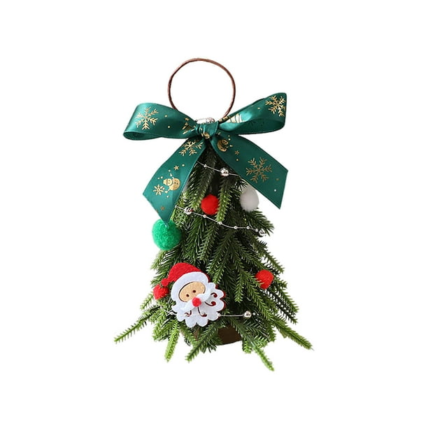 Mini adornos navideños de escritorio para árbol de Navidad, decoración navideña, colgantes para árbol de Navidad