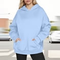 thumbnail image 2 of UPPADA Hoodies for Women Oversized Sweatshirts Fall Fashion Outfits Casual Long Tops Loose Fit Workout Winter Clothes Sky Blue,XL, 2 of 6