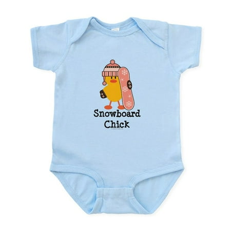 

CafePress - Snowboard Chick Infant Bodysuit - Baby Light Bodysuit Size Newborn - 24 Months