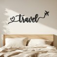 thumbnail image 4 of Violaura Travel Metal Wall Art - Easy to Install Hanging Perfect for Home, Living Room Decor (15.4" x 48.0"), 4 of 9