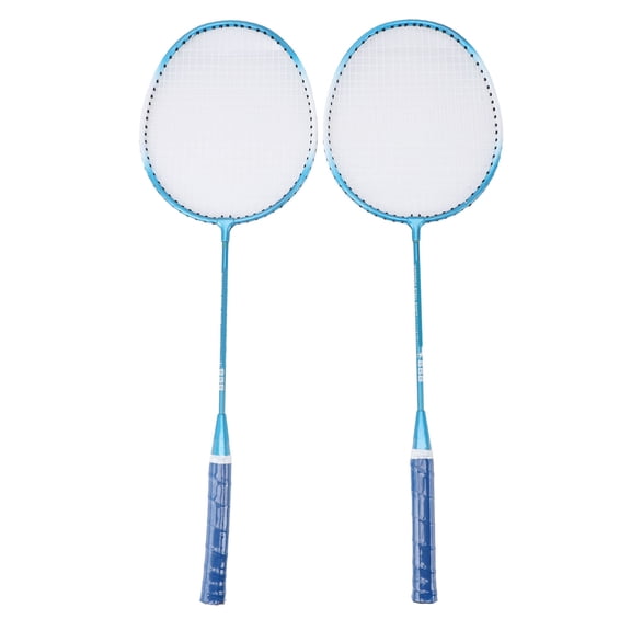 M Buder Professional Badminton Set Iron Alloy Lightweight Shock Absorption Sports Racket for Beginner Children Adults Blue 28.3x9.8in / 72x25cm
