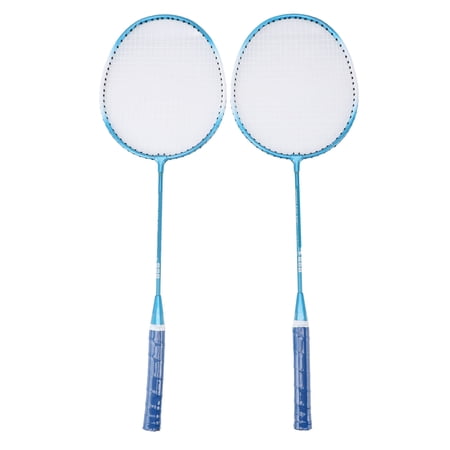M Buder Professional Badminton Set Iron Alloy Lightweight Shock Absorption Sports Racket for Beginner Children Adults Blue 28.3x9.8in / 72x25cm