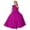 Dark Blue, variant on Girls One Shoulder Maxi Dress Satin Hi-Lo Pageant Dress Cocktail Evening Party Ball Gown Dresses for 2-14 Years