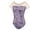 Purple, variant on Women Ballet Dance Leotards Turtleneck Sleeveless Ink Printing Leotard Dancing Bodysuit Backless Swimwear