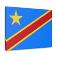 thumbnail image 4 of DR Congo Country Flag Canvas Vibrant Wall Art Unframed Home Decor, 4 of 13