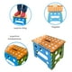 thumbnail image 2 of Banco Infantil Plegable Taburete para Niños Antideslizante para Baño Banquito de 18cm de Alto y 22cm Ancho de Plástico con tres colores, 2 of 4