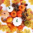 thumbnail image 1 of 86pcs Artificial Pumpkins Autumn Decoration Set, Halloween Fake Mini Pumpkins, 1 of 5