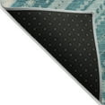 thumbnail image 3 of Addison Rugs Chantille Indoor/Outdoor Transitional Geometric, Abstract Teal Washable Round Rug, 8' x 8', 3 of 6