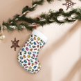 thumbnail image 7 of Balery Colorful Numbers Pattern Christmas Stockings with Initials, 18" Large Knit Christmas Stocking,Xmas Stocking for Kids, Holiday and Family Stocking, 7 of 7