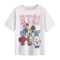 thumbnail image 1 of Playera BT21 Talla CH Manga Corta Personajes con Uniform Fit Oversize Blanco, 1 of 4