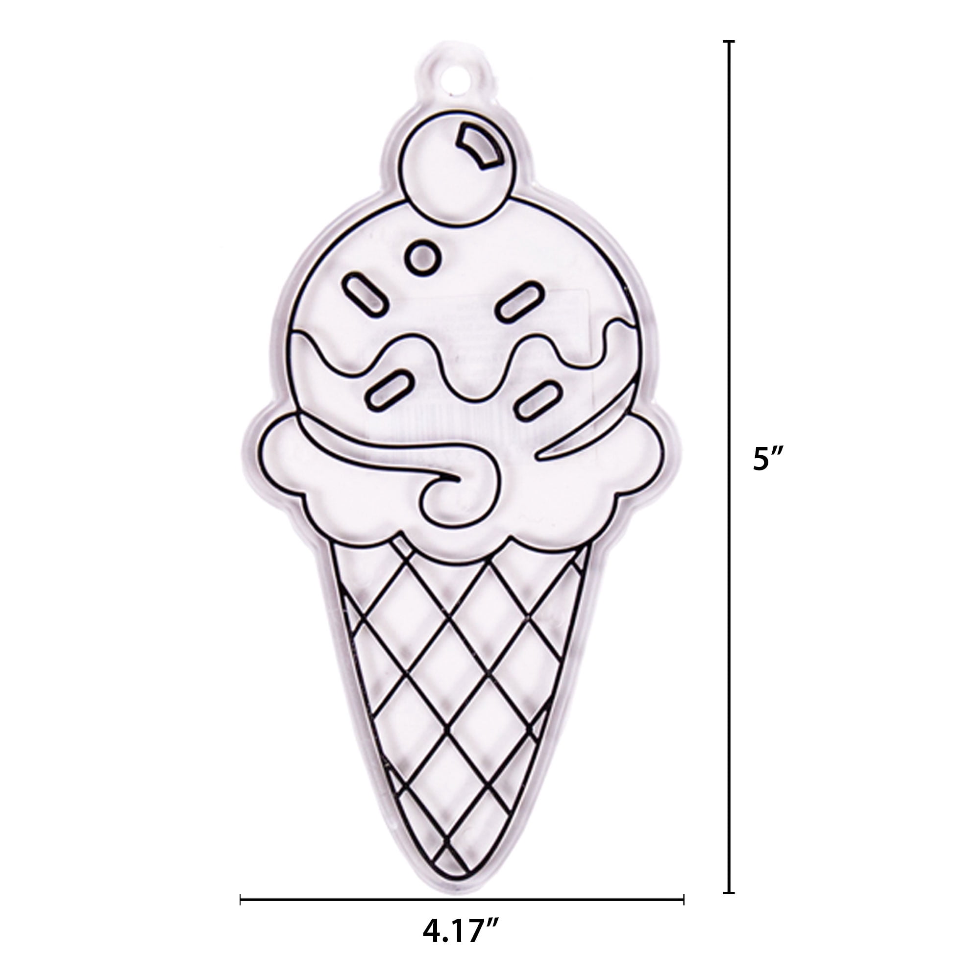 Hello Hobby Ready-to-Paint Ice Cream Cone Suncatcher