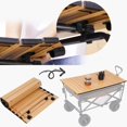 thumbnail image 2 of SURJDE Wagon Board Foldable Carbon Steel Heavy Duty Portable Wagon Table with Buckle Outdoor Picnic Camping Wagon Table Bard Wagon Beach Trolley Accessories No Wagon, 2 of 7
