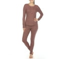 thumbnail image 2 of White Mark Ensemble de Pyjama Gaufré pour Femmes, 2 of 6