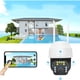 thumbnail image 5 of Cámara de seguridad digital de 3 MP, inalámbrica, para exteriores, con WiFi, vista de 360°, domo PTZ de 1296P, detección de movimiento, audio bidireccional, visión nocturna a color, cámara web WiFi., 5 of 9