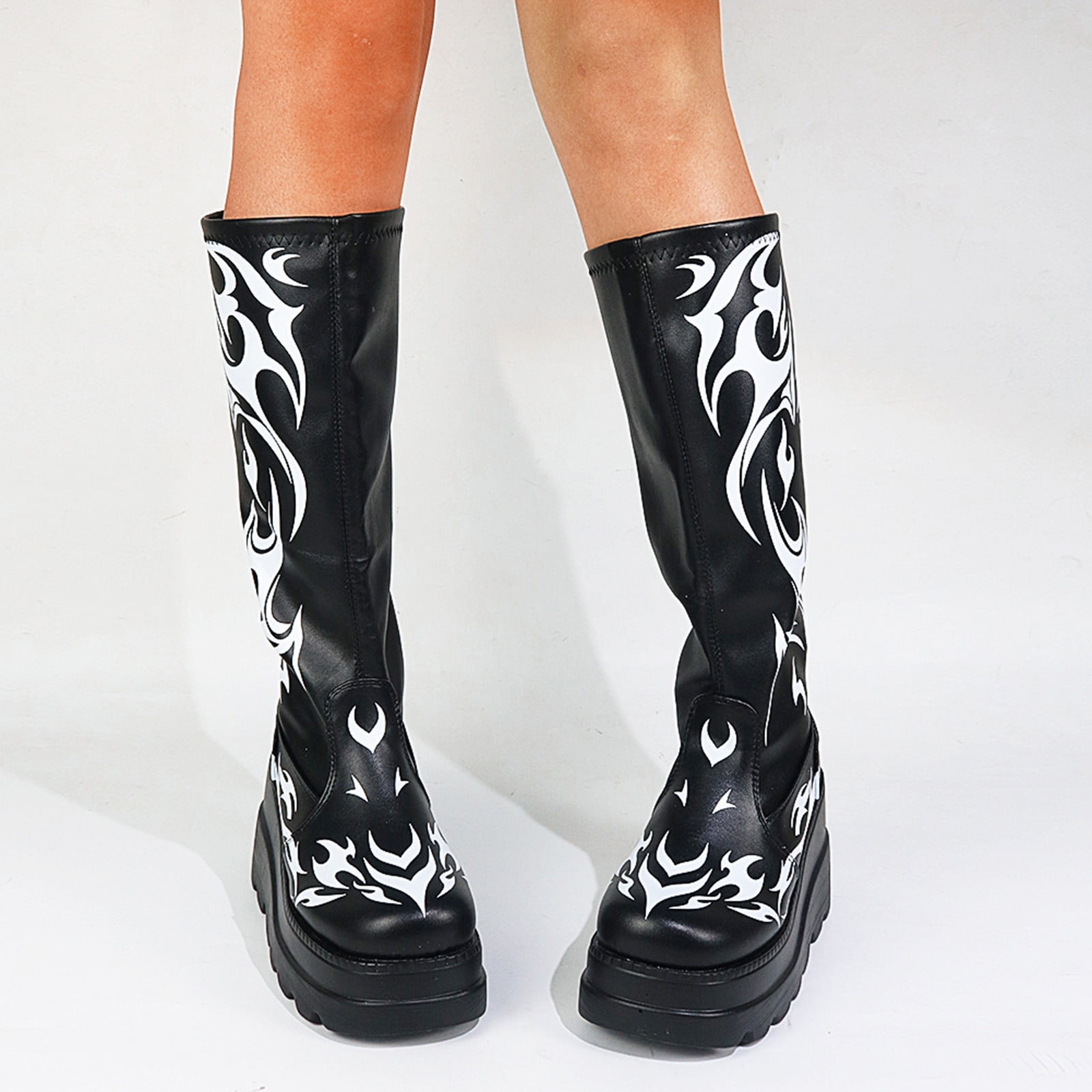 Boots Long Boots Shoes Black 
