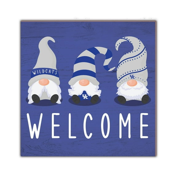 Kentucky Wildcats 10'' x 10'' Welcome Gnomes Sign