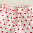 thumbnail image 4 of Girl's Summer Cute Shorts Ruffle Hem Casual Polka Dot Print Elastic Waist Shorts, 4 of 7