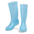 thumbnail image 1 of Botas de lluvia altas zapatos de lluvia impermeables antideslizantes calzado de lluvia transparente de PVC con funda de algodón de felpa para mujeres y adultos Anggrek Otros, 1 of 5
