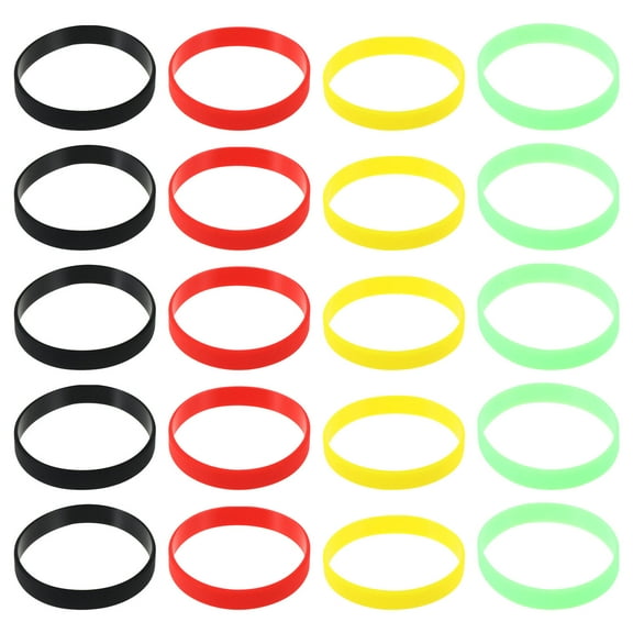 CTIRCHIU Glow-in-the-Dark Wristbands, Pack of 50 Party Bracelets for Events, Festivals, and Night Activities