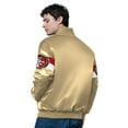 thumbnail image 2 of Men's Starter Gold San Francisco 49ers Triple Option Full-Snap Varsity Jacket, 2 of 2