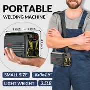 GZ GUOZHI Portable 130A Stick Welder ,110V Mini ARC Welder Tool ,Small Welder Machine ,with Shoulder Strap,Energy Efficient,Easy to Use,Perfect for Home Use