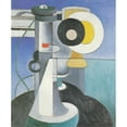 thumbnail image 3 of Morton Livingston Schamberg 20x23 Black Modern Framed Museum Art Print Titled - Telephone (1916), 3 of 5