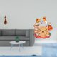 thumbnail image 2 of Reloj de escultura de gato para estantería de dormitorio y habitación infantil, figura de animal única, decoración del hogar, reloj colgante silencios, 2 of 8