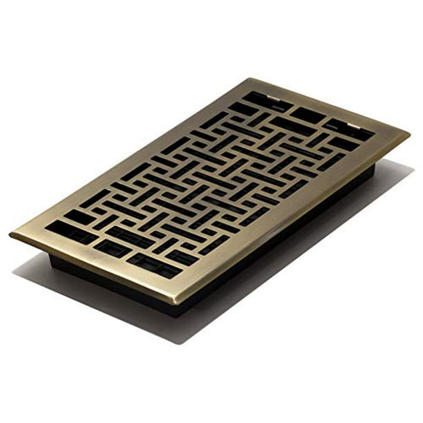 Decor Grates AJH612A Oriental Floor Register, 6Inch by