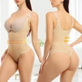 thumbnail image 3 of FITVALEN Women Thong Bodysuit Tummy Control Shapewear Fajas Colombianas Open Bust Bodysuit Slimmer Body Shaper, 3 of 6