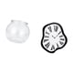 thumbnail image 5 of Reloj de Pared Moderno Acrílico Movimiento Silencioso Melting Decoración Creativa Acuario Transparente Pecera Redonda Jarrón Adecuado para Regalar Ofi, 5 of 8