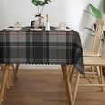thumbnail image 3 of Rectangle Table Cloth, Gray Plaid Clan Moffat Tartan Resistant Washable Tablecloth Decorative Table Cover for Dining, Indoor and Outdoor, 3 of 6