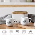 thumbnail image 7 of Creamer Pitcher with Handle,Ceramics Milk Creamer Container for Milk,Coffee,Sauce,Microwave Safe, White (3-Ounce, Set/2), 7 of 7