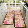 thumbnail image 4 of Kitchen Rugs Sets Of 2,Golden Retriever with Flowers Anti Fatigue Kitchen Mat Rugs Non Slip Washable,Decorative Kitchen Floor Mats for Kitchen,Sink,Laundry,17"x47"+17"x47", 4 of 5