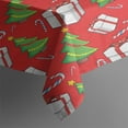 thumbnail image 3 of Merry Christmas Table Cover Wrinkle Resistant Washable Tablecolths Table Covers Winter Snowflake Table Cover for Christmas Background Indoor Outdoor Birthday Rectangle,60x84inches, 3 of 5