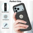 thumbnail image 4 of Asuwish Compatible with iPhone 17 Pro Max 6.9 inch Phone Case Hybrid Rugged Shockproof Hard Protective Drop Proof Full Body Heavy Duty Mobile Cell Cover for i Phone17 17P i17 17ProMax Women Men Black, 4 of 6
