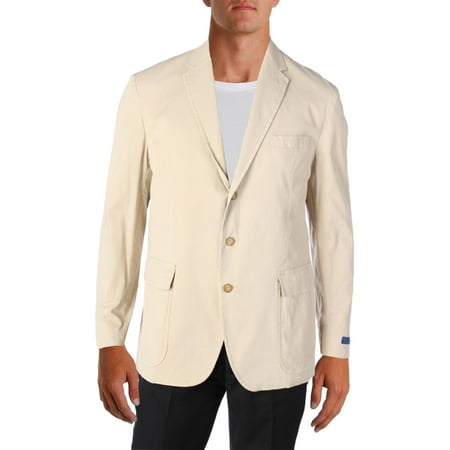 Polo Ralph Lauren Mens Office Wear Professional Three-Button Blazer Tan 40R