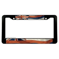 Hawaii HI Wavey Original Vintage Style Flag License Plate Frame