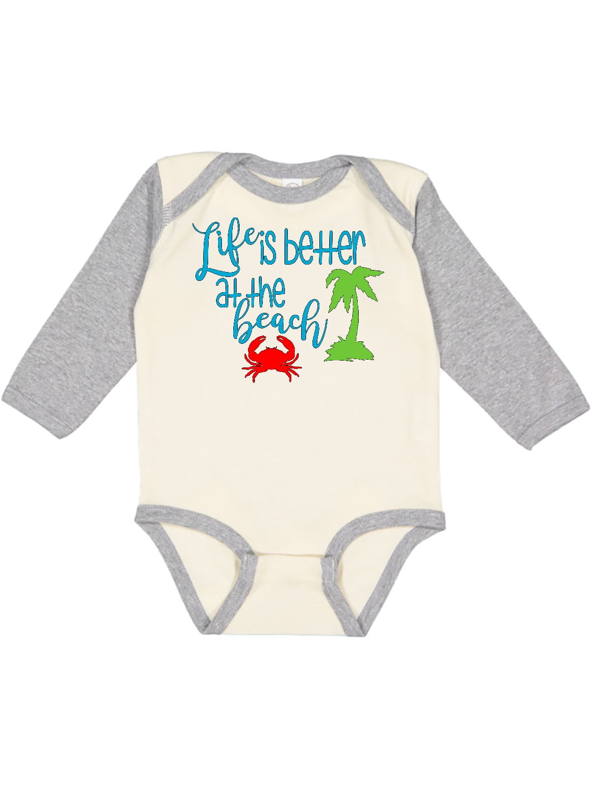 Life is Better at the Beach Baby Clothes for Boys and Girls Baby Bodysuit 