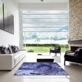 thumbnail image 6 of Ahgly Company Indoor Rectangle Patterned Sky Blue Dress Blue Area Rugs, 3' x 5', 6 of 6
