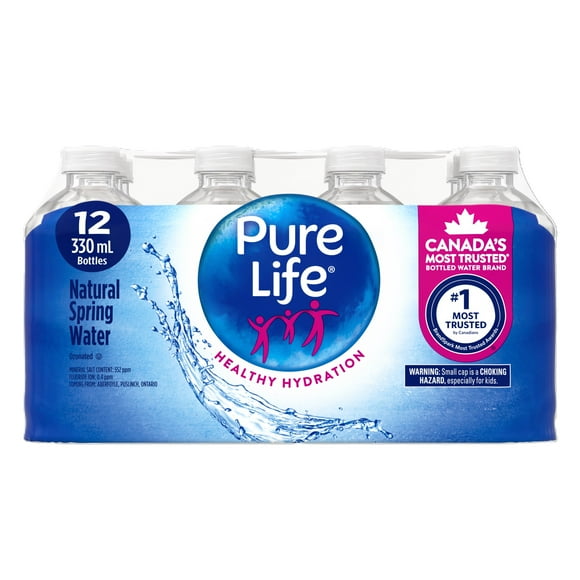 Pure Life Natural Spring Water, 12x330ml