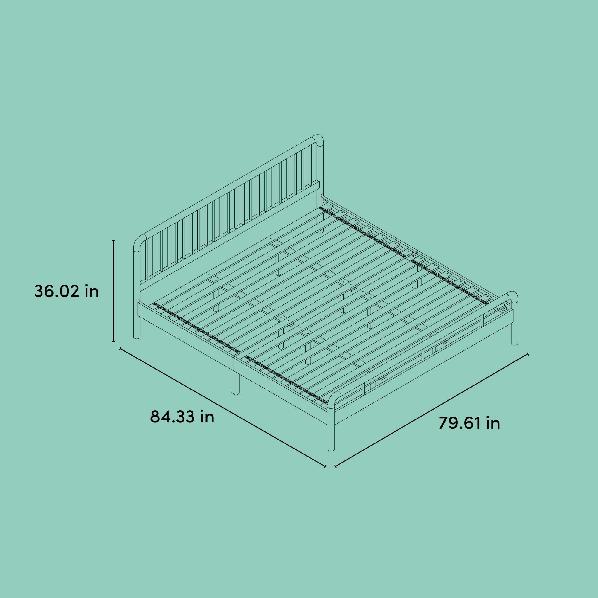 Storkcraft Porto King Bed, Natural