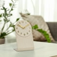 thumbnail image 6 of La Crosse Clock Grooves Soft White Quartz Analog Tabletop Clock, 437-3015SW, 6 of 8