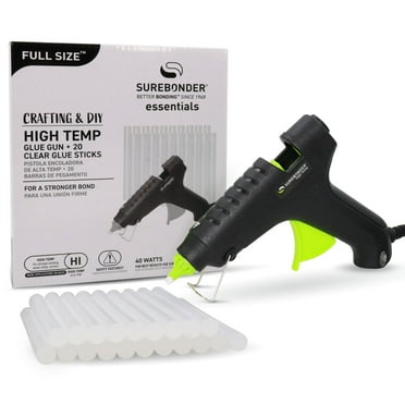 Surebonder 40 Watt Full Size High Temperature Hot Glue Gun Kit with 20 Full Size All Purpose Glue Sticks
